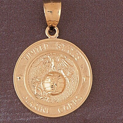 Dazzlers Jewelry Us Army Sign Pendant Necklace Charm Bracelet in Yellow, White or Rose Gold 4635, M…