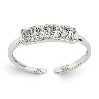 Diamond Toe Ring 14k White Gold K1532, MPN: K1532, 752908237506