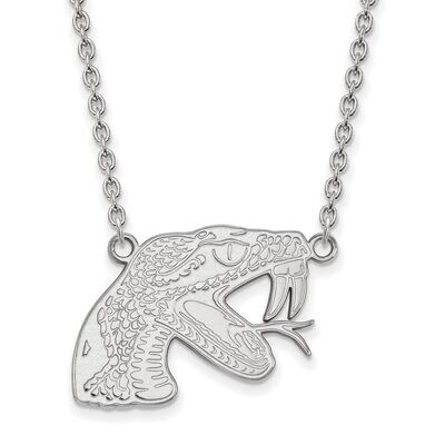 Florida A&amp;M University Large Pendant with Chain Necklace 10k White Gold 1W010FAM-18, MPN: 1W010FAM-…