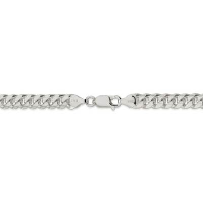 26 Inch 7.0mm Domed Curb Chain Sterling Silver QRC200-26, MPN: QRC200-26, 883957851532