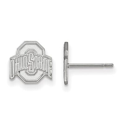 Ohio State University x-Small Post Earring 10k White Gold 1W008OSU, MPN: 1W008OSU, 886774776507
