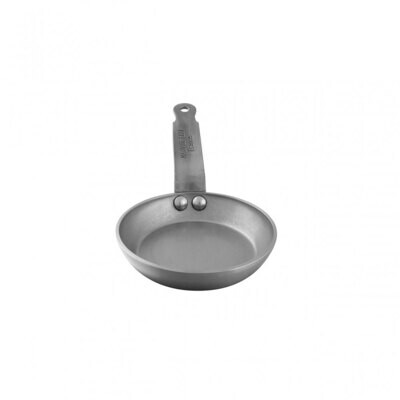 Mauviel Round Black Steel Frying Pan 12cm 365212