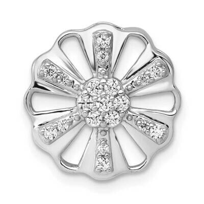 1/5Ct. Diamond Fancy Floral Chain Slide 14k White Gold PM4047-020-WA, MPN: PM4047-020-WA, 883957505…