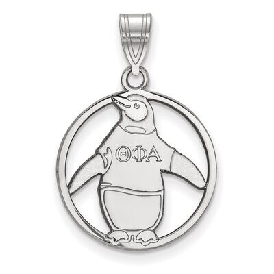 Theta Phi Alpha Small Circle Pendant Sterling Silver SS041TPA, MPN: SS041TPA, 886774608822