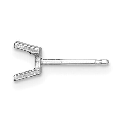 Round .06ct. Channel Post Earring Mounting 14k White Gold WG351, MPN: WG351,