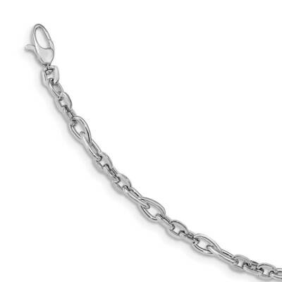 7.5in Polished Fancy Link Bracelet 14k White Gold SF2603-7.5, MPN: SF2603-7.5, 191101983290