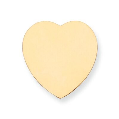 Heart Shape Stamping 14k Yellow Gold YG1223, MPN: YG1223,