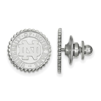 University of Notre Dame Crest Tie Tac Sterling Silver SS068UND, MPN: SS068UND, 191101122309
