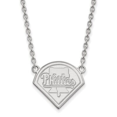 Philadelphia Phillies Large Pendant with Necklace Sterling Silver SS007PHI-18, MPN: SS007PHI-18, 88…