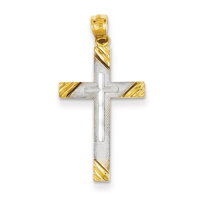 Cross Pendant 14k Gold D4411, MPN: D4411, 883957457093