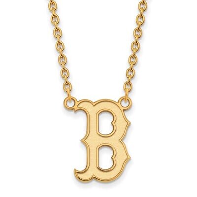 Boston Red Sox Large Pendant with Chain Necklace 10k Yellow Gold 1Y060RSO-18, MPN: 1Y060RSO-18, 886…
