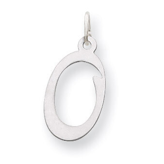 Die Struck Initial O Charm 14k White Gold YC249O, MPN: YC249O, 883957971308