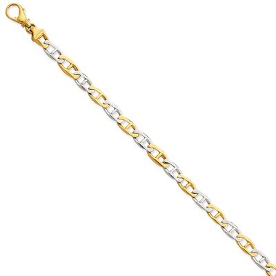 6.2mm Polished Fancy Link Chain 24 Inch 14k Two-Tone Gold LK504-24, MPN: LK504-24, 191101652677