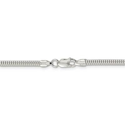 30 Inch 3.00mm Round Snake Chain Sterling Silver QSNL080-30, MPN: QSNL080-30, 886774014296