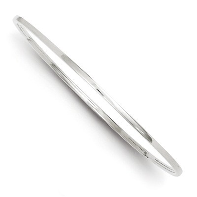 2mm Squared Edge Bangle Bracelet Sterling Silver QB115, MPN: QB115, 883957903125