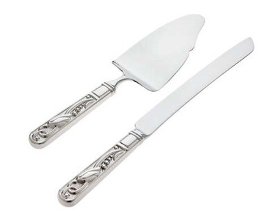 Ricci Primavera 2 Piece Cake Set - Server &amp; Knife, MPN: 69016, 644907690164
