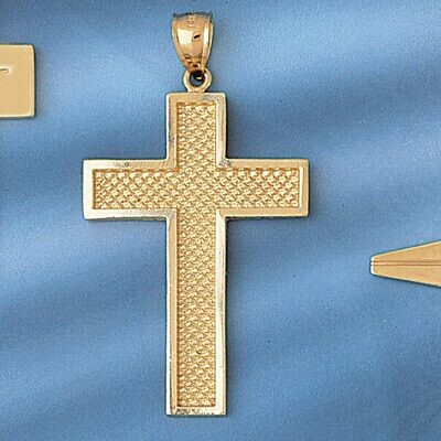Dazzlers Jewelry Cross Pendant Necklace Charm Bracelet in Yellow, White or Rose Gold 8080, MPN: DZ-…