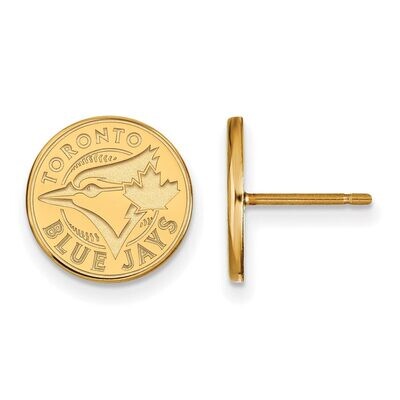 Toronto Blue Jays Small Post Earring 10k Yellow Gold 1Y005BLU, MPN: 1Y005BLU, 886774802428