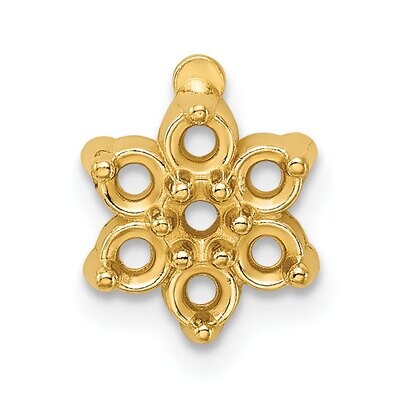 Cluster 7-Stone Top .12ct. Setting 14k Yellow Gold YG295, MPN: YG295,