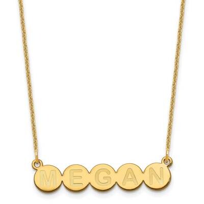 5 Letter Bubble Necklace 14k Gold XNA1321Y, MPN: XNA1321Y,