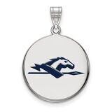 Longwood University Large Enamel Disc Pendant Sterling Silver SS019LOC, MPN: SS019LOC, 886774688152