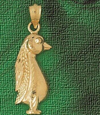 Dazzlers Jewelry Penguin Pendant Necklace Charm Bracelet in Yellow, White or Rose Gold 1603, MPN: D…