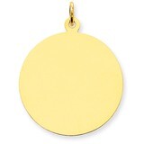 Plain .027 Gauge Circular Engravable Disc Charm 14k Gold XM140/27, MPN: XM140/27, 883957517643