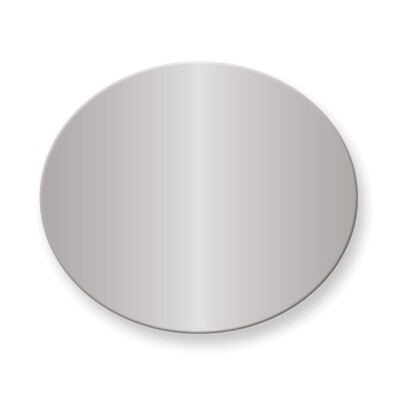 1 1/2 x 1 3/4 Oval Polished Aluminum Plates-Sets of 6  GM3718-PA, MPN: GM3718-PA,
