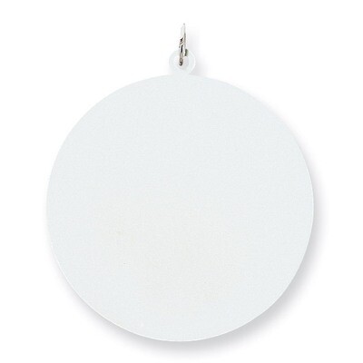 Round Disc Charm Engravable Sterling Silver QM377/27, MPN: QM377/27, 883957526560