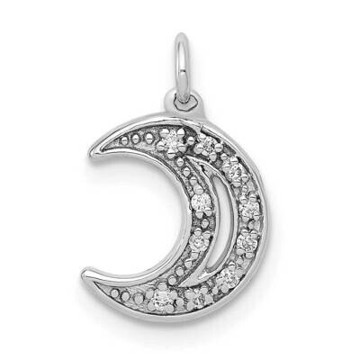 Moon Charm 14k White Gold Diamond PM5183-005-WA, MPN: PM5183-005-WA, 843642041310