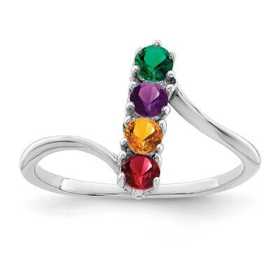 Synthetic Family Jewelry Ring 14k White Gold XMR15/4WSY, MPN: XMR15_4W, 883957448275