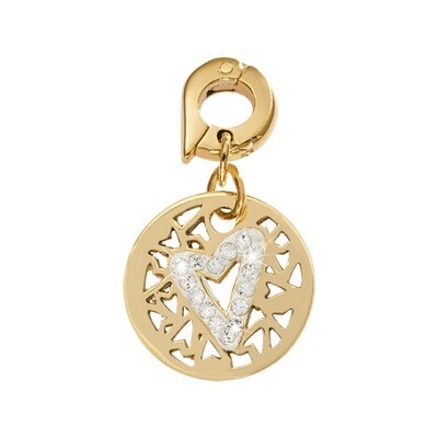 Nikki Lissoni Surrounded By Hearts Charm Gold-Plated 15mm D1077GS, MPN: D1077GS, 8718819232483