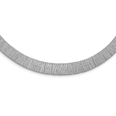 Leslie&#39;s Mesh Necklace Sterling Silver Polished HB-QLF919-18, MPN: QLF919-18, 191101852060