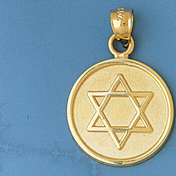 Dazzlers Jewelry Star of David Pendant Necklace Charm Bracelet in Yellow, White or Rose Gold 9184, …