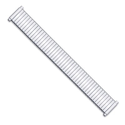17-22mm Silver-tone ThinFlexo Mirror Finish Expansion Watch Band BA285, MPN: BA285, 886774146171