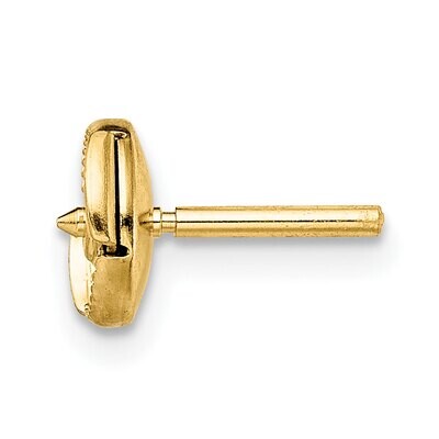 Large Guardian Comfort Trigger with Post Earring Mounting 14k Yellow Gold YG665, MPN: YG665,