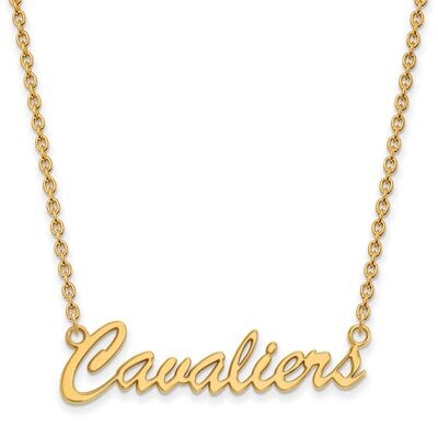 University of Virginia Medium Pendant with Chain Necklace Gold-plated Silver GP071UVA-18, MPN: GP07…