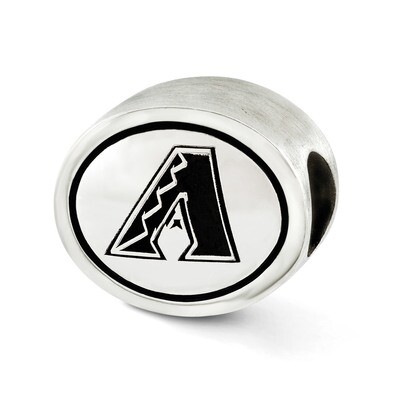 MLB Siskiyou Buckle Antiqued Arizona Diamondbacks Bead Sterling Silver QRS3293