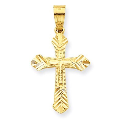 Budded Cross Pendant 10k Gold 10C1121, MPN: 10C1121, 886774019840
