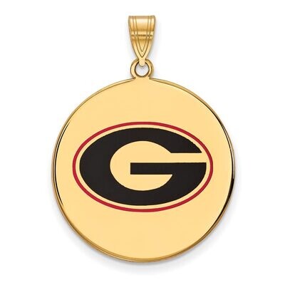 University of Georgia x-Large Enameled Pendant Gold-plated Silver GP081UGA, MPN: GP081UGA, 88677495…
