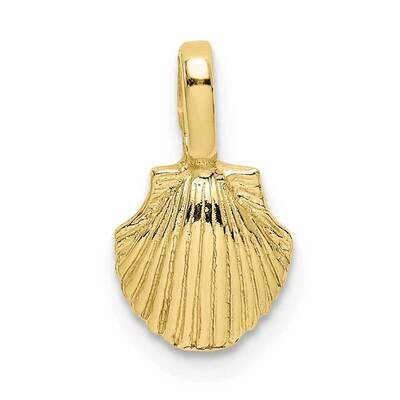Mini Scallop Shell Charm 10k Gold 10K7935, MPN: 10K7935,