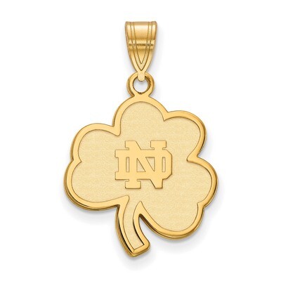 University of Notre Dame Large Pendant Gold-plated Sterling Silver GP063UND, MPN: GP063UND, 1911011…