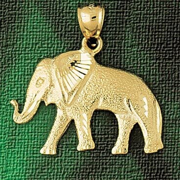Dazzlers Jewelry Elephant Pendant Necklace Charm Bracelet in Yellow, White or Rose Gold 2311, MPN: …
