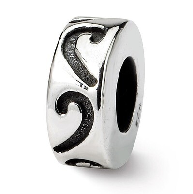 Stopper Spacer Bead - Sterling Silver QRS1402, MPN: QRS1402, 883957304410