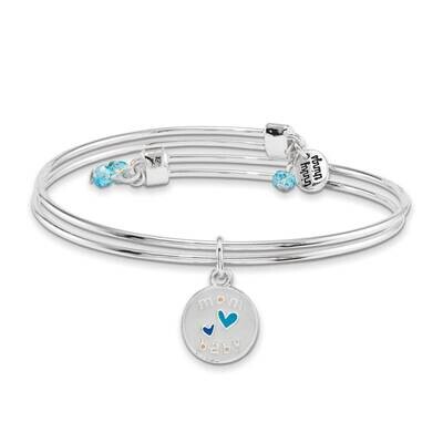 Silver-tone Trinky Things Congrats Blue Stork Bracelet Card GM16025, MPN: GM16025, 853691006192