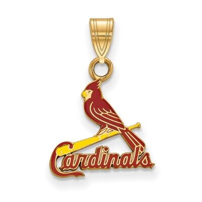 Saint Louis Cardinals Small Enamel Pendant Gold-plated Silver GP029CRD, MPN: GP029CRD, 886774932460