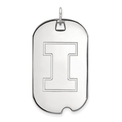University of Illinois Large Dog Tag 14k White Gold 4W028UIL, MPN: 4W028UIL, 886774845715