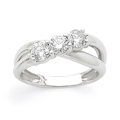 Diamond Three-Stone Ring 14k White Gold Y3630AA, MPN: Y3630AA, 886774961422