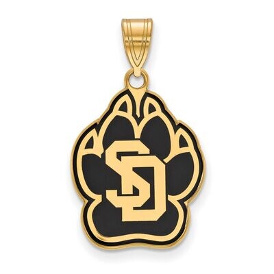 University of South Dakota Large Enamel Pendant Gold-plated Silver GP011USD, MPN: GP011USD, 8867749…