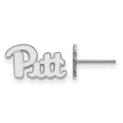 University of Pittsburgh x-Small Post Earringss 10k White Gold 1W064UPI, MPN: 1W064UPI, 191101096662